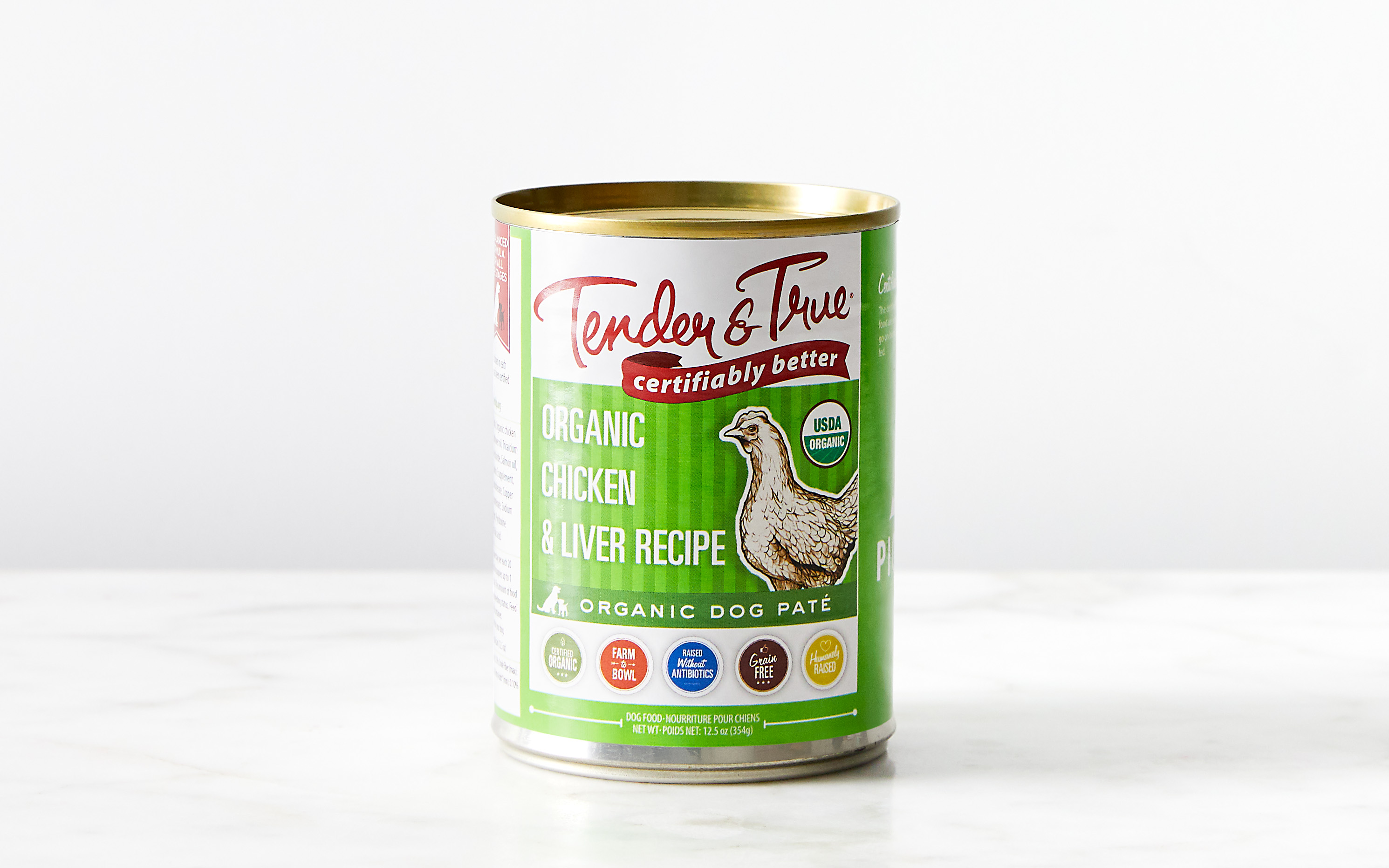 Tender True Dog Food Organic Chicken Liver Recipe 12.5 oz