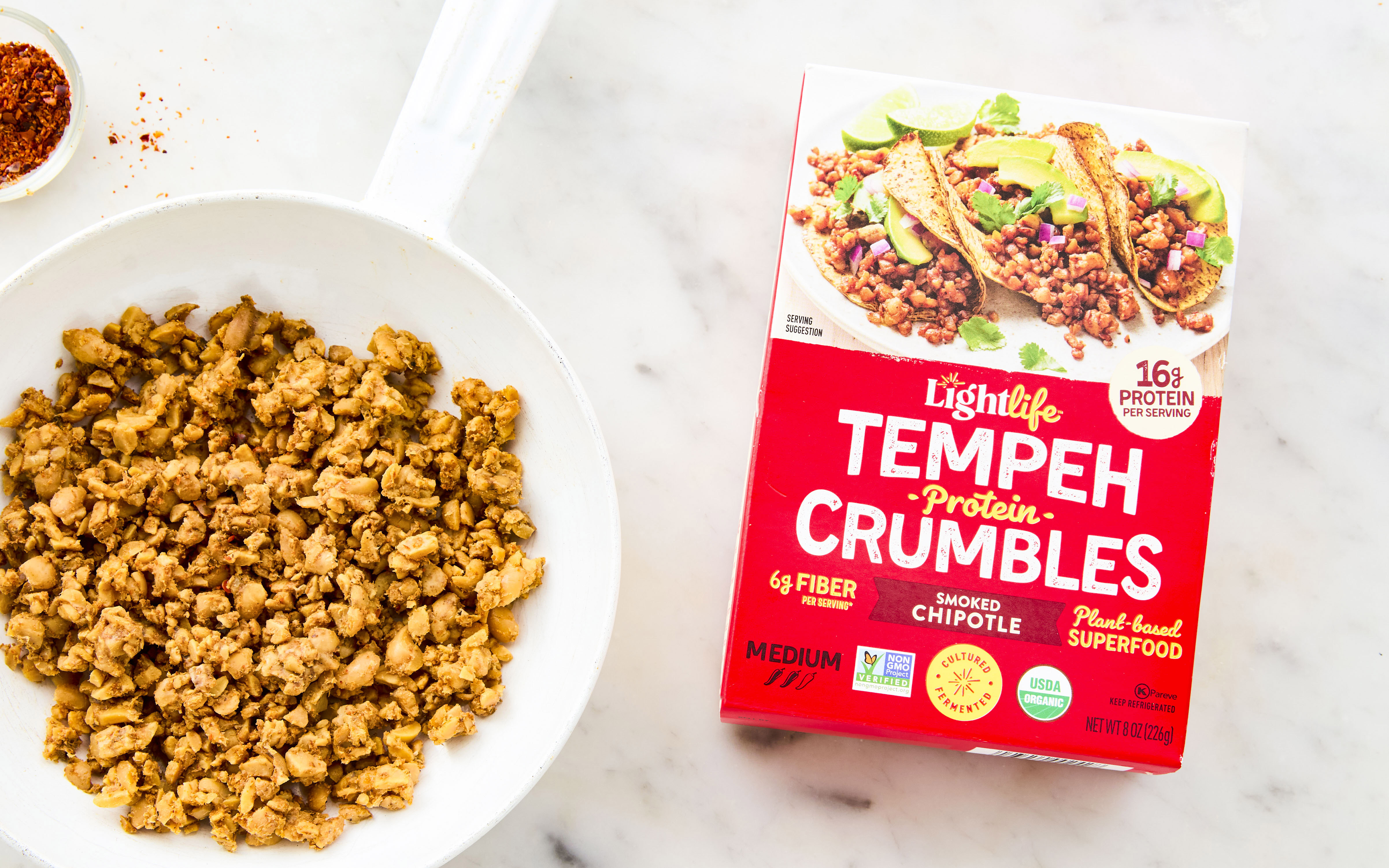 Lightlife Smoked Chipotle Tempeh Power Crumbles Good Eggs