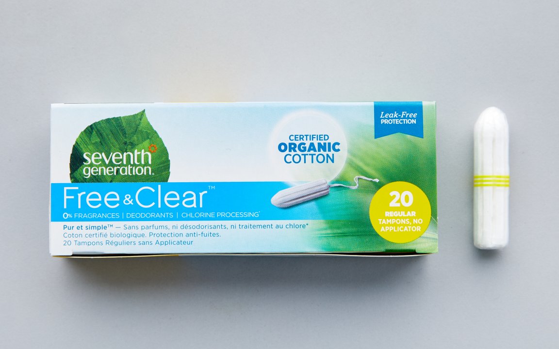 Organic Cotton Regular Tampons 20 count Seventh Generation Good Eggs