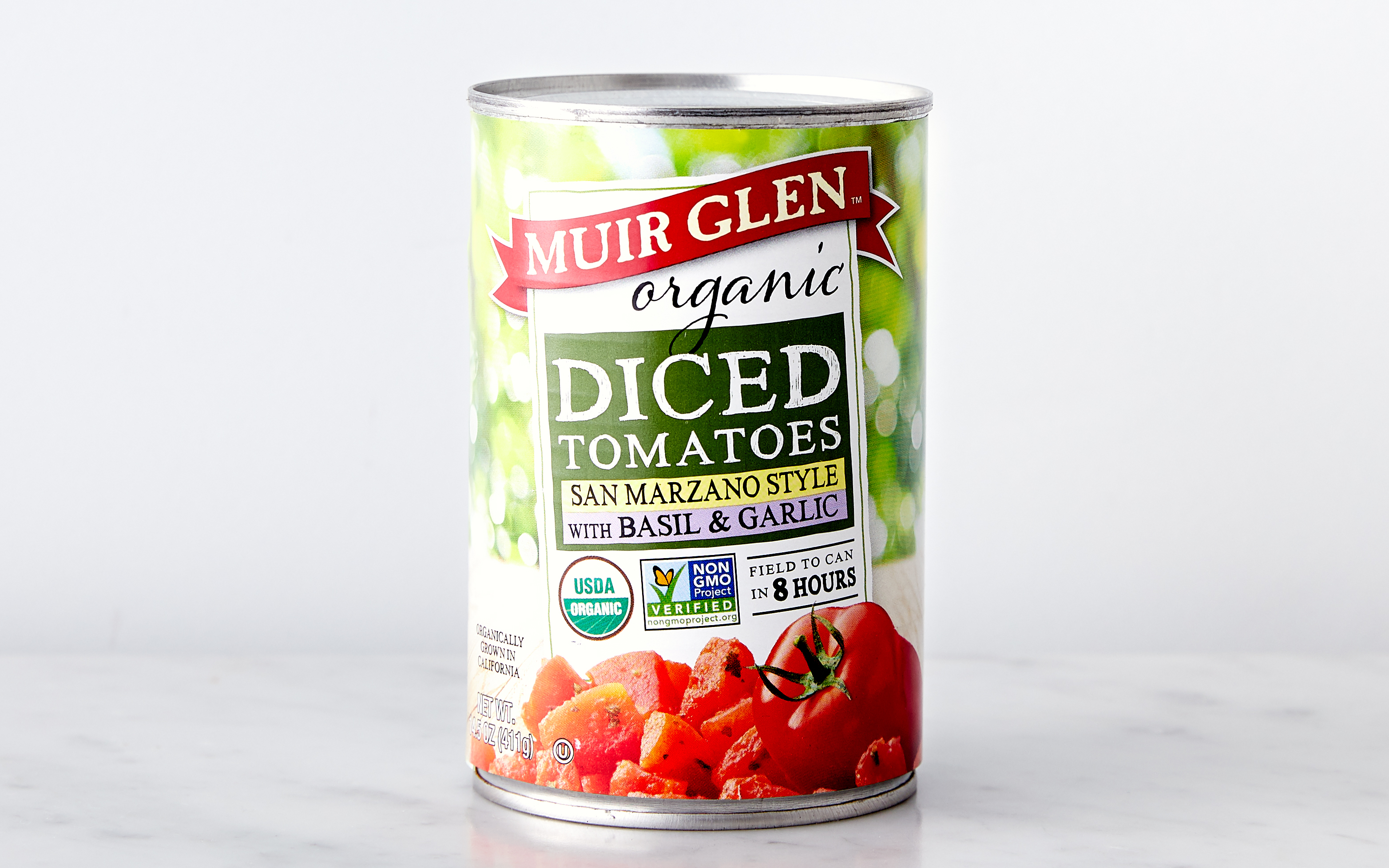 Organic Diced Tomatoes with Basil & Garlic 14.5 oz Muir Glen