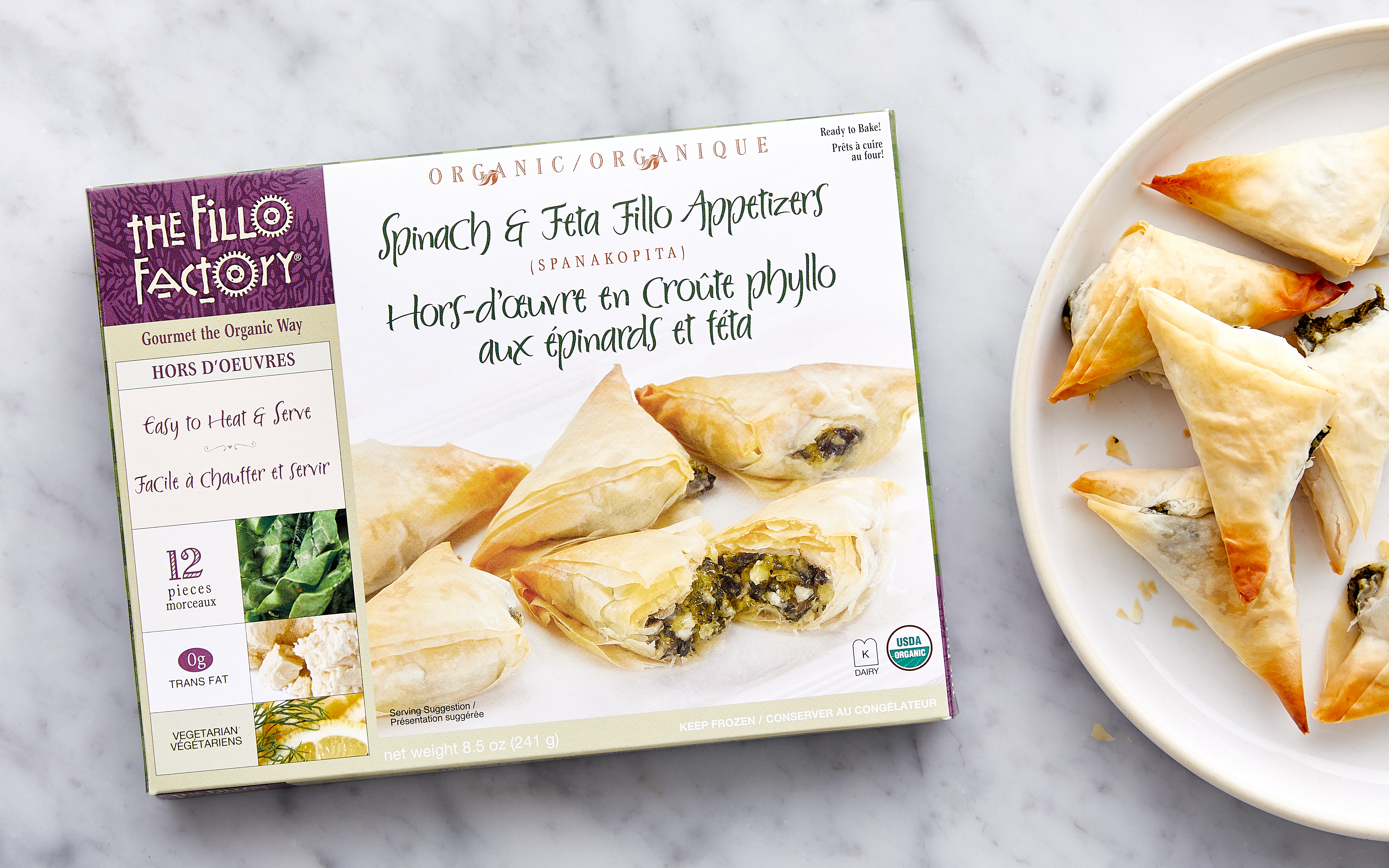 Organic Ready-to-Bake Spinach Feta Fillo Appetizers Good Eggs
