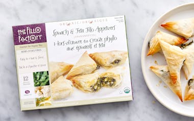 Organic Ready-to-Bake Spinach & Feta Fillo Appetizers