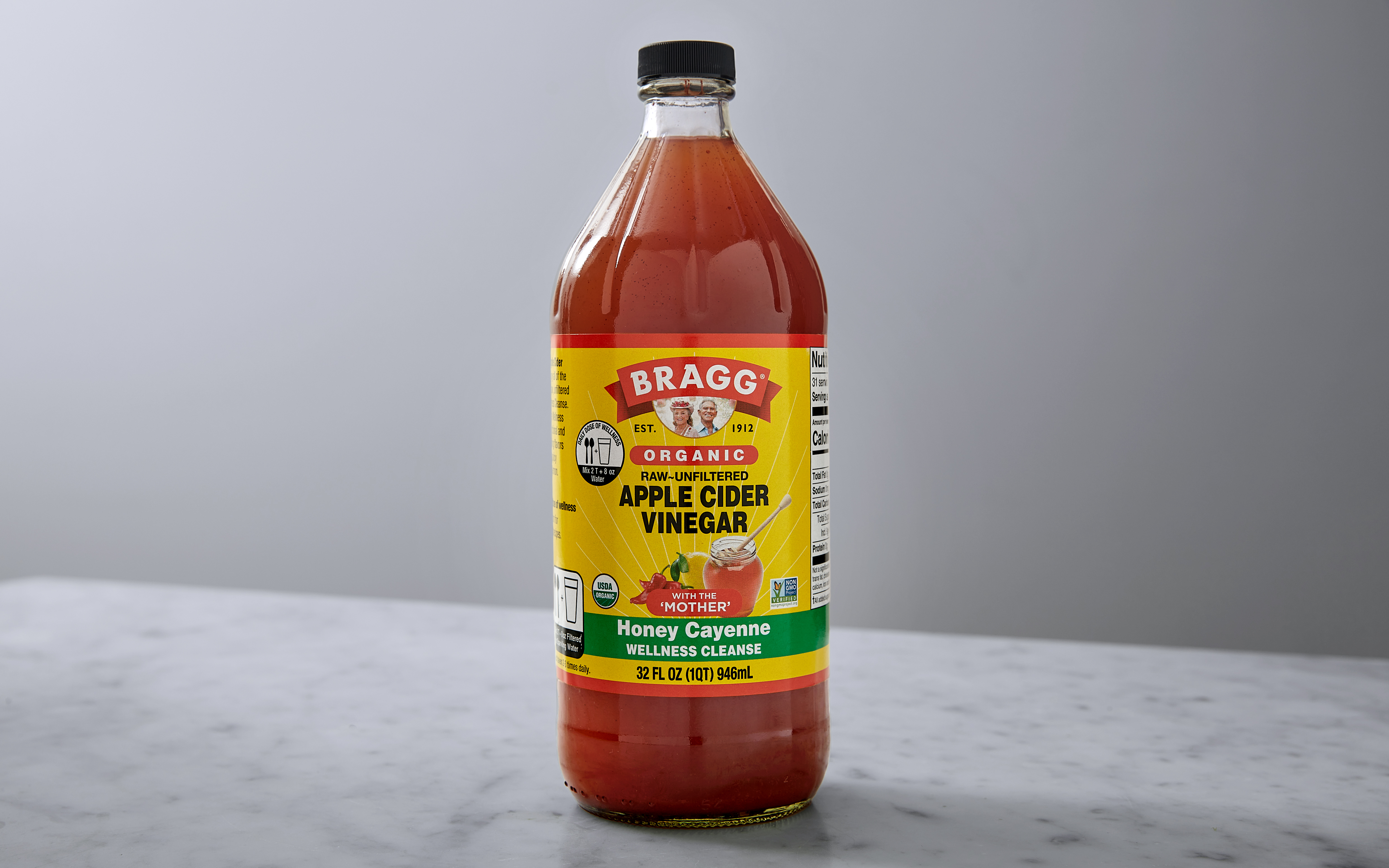 Honey Cayenne Apple Cider Vinegar Wellness Cleanse 32 oz Bragg