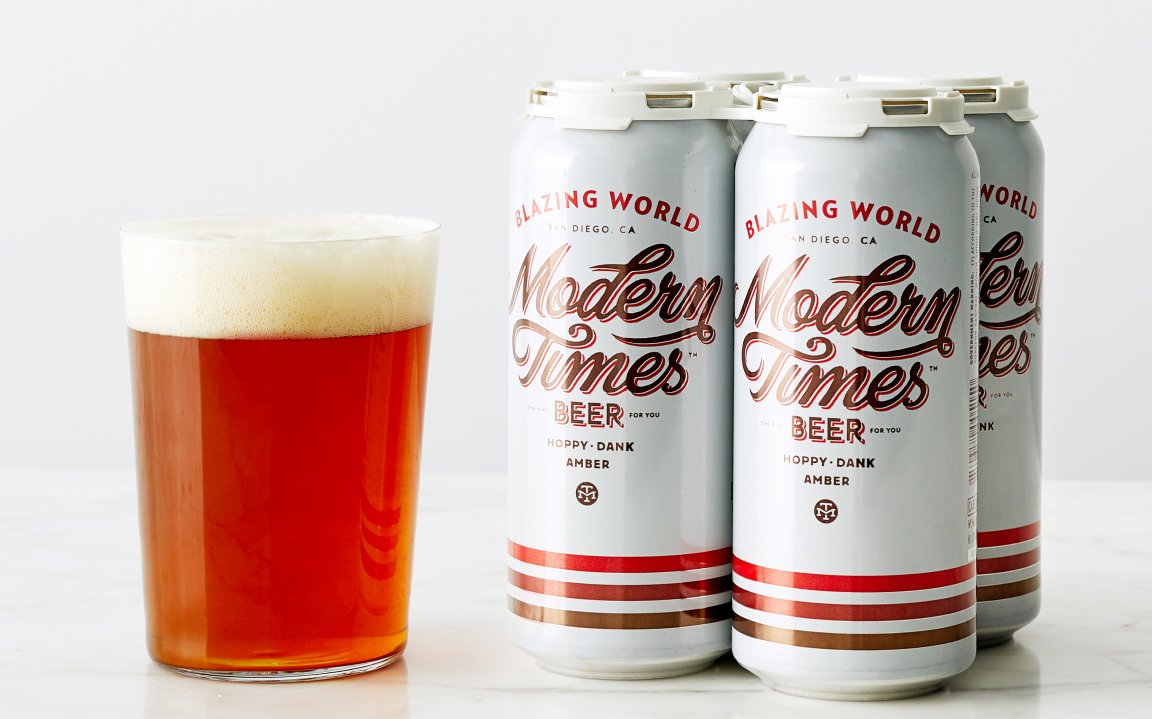 Blazing World Hoppy Amber Ale 4 count Modern Times Beer Good Eggs