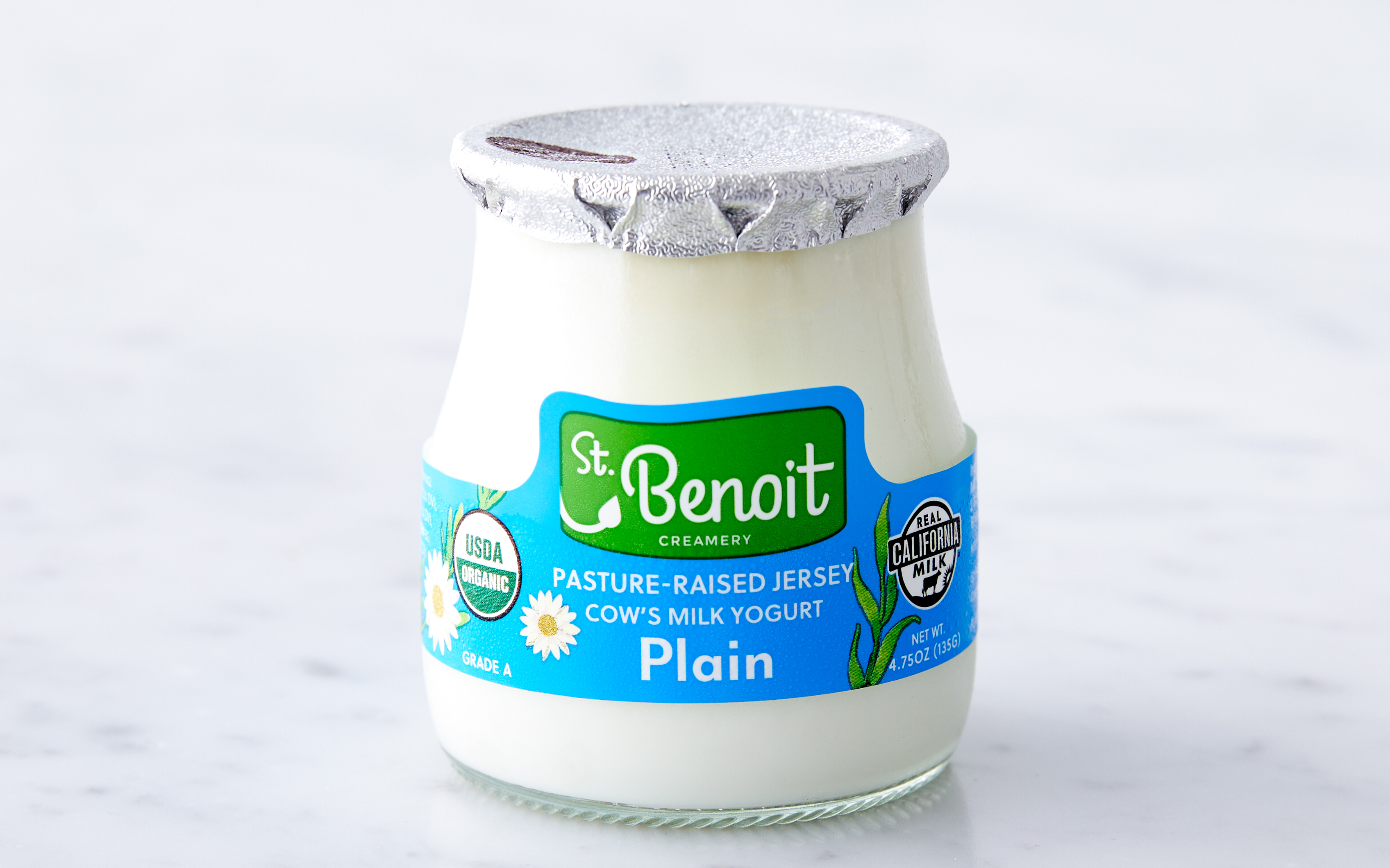Organic A2 PastureRaised Plain Yogurt 4.75 oz St. Benoit Creamery