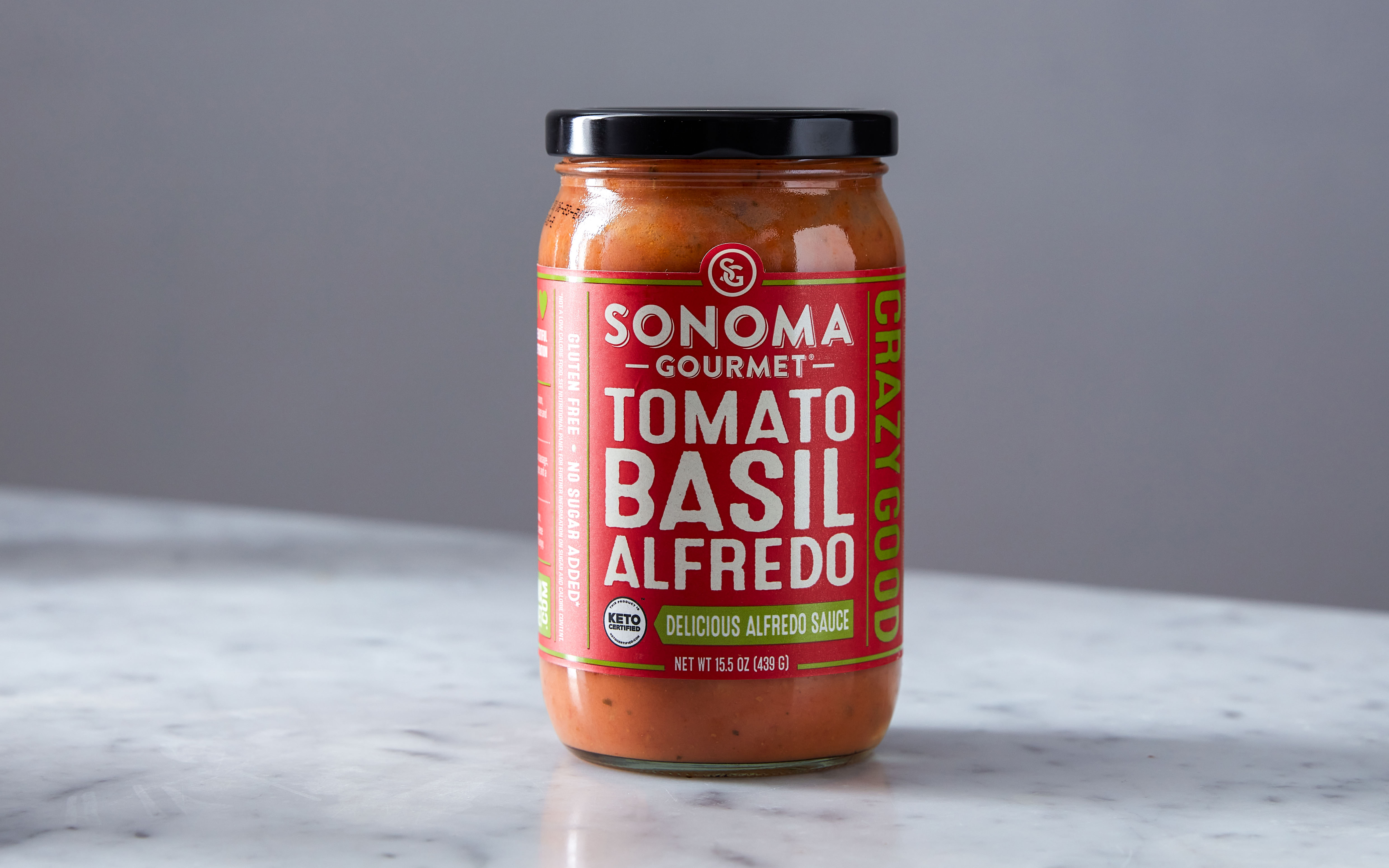 Tomato Basil Alfredo Sauce 15.5 oz Sonoma Gourmet Good Eggs