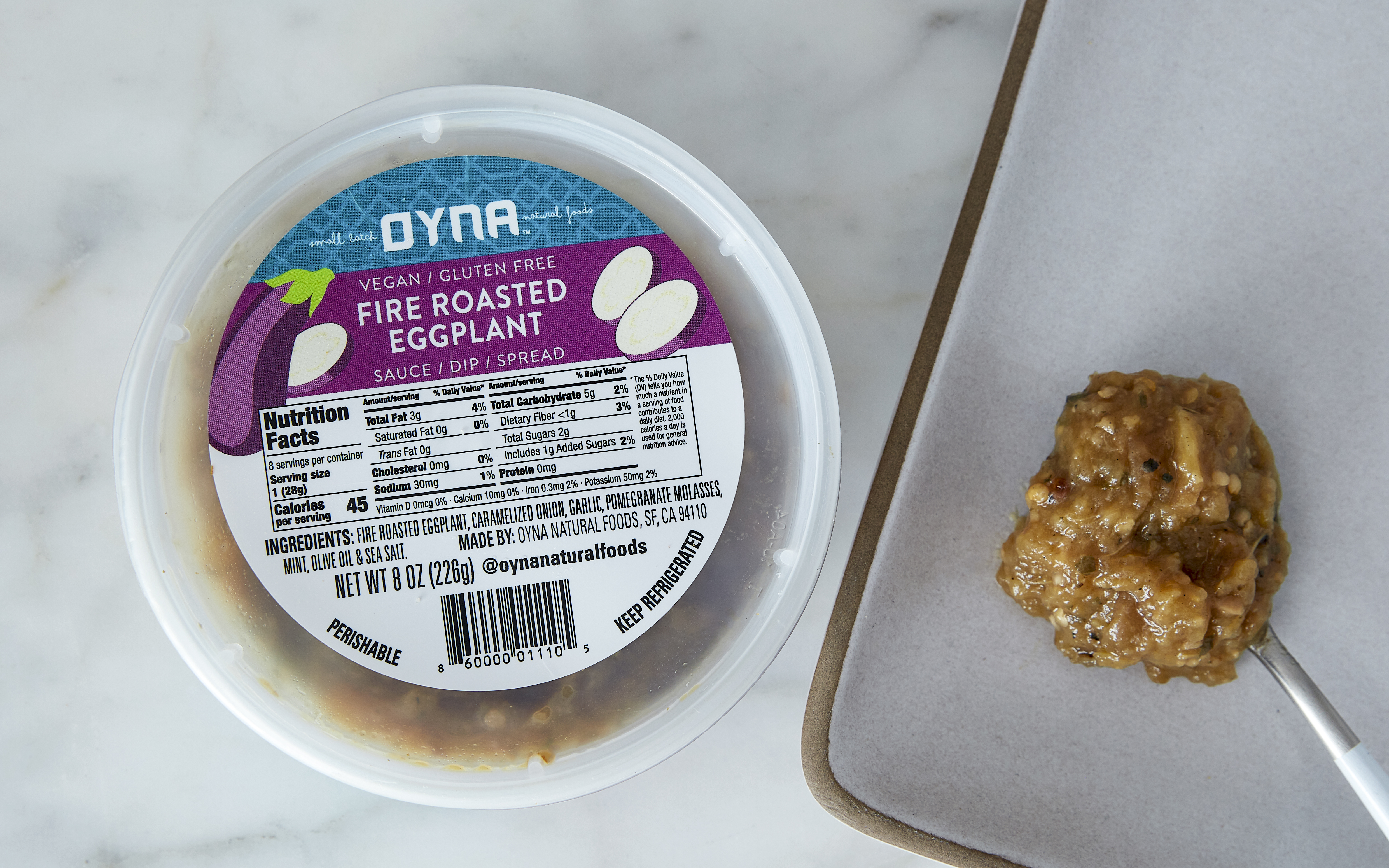 Fire Roasted Eggplant Dip Oyna Natural Foods Good Eggs