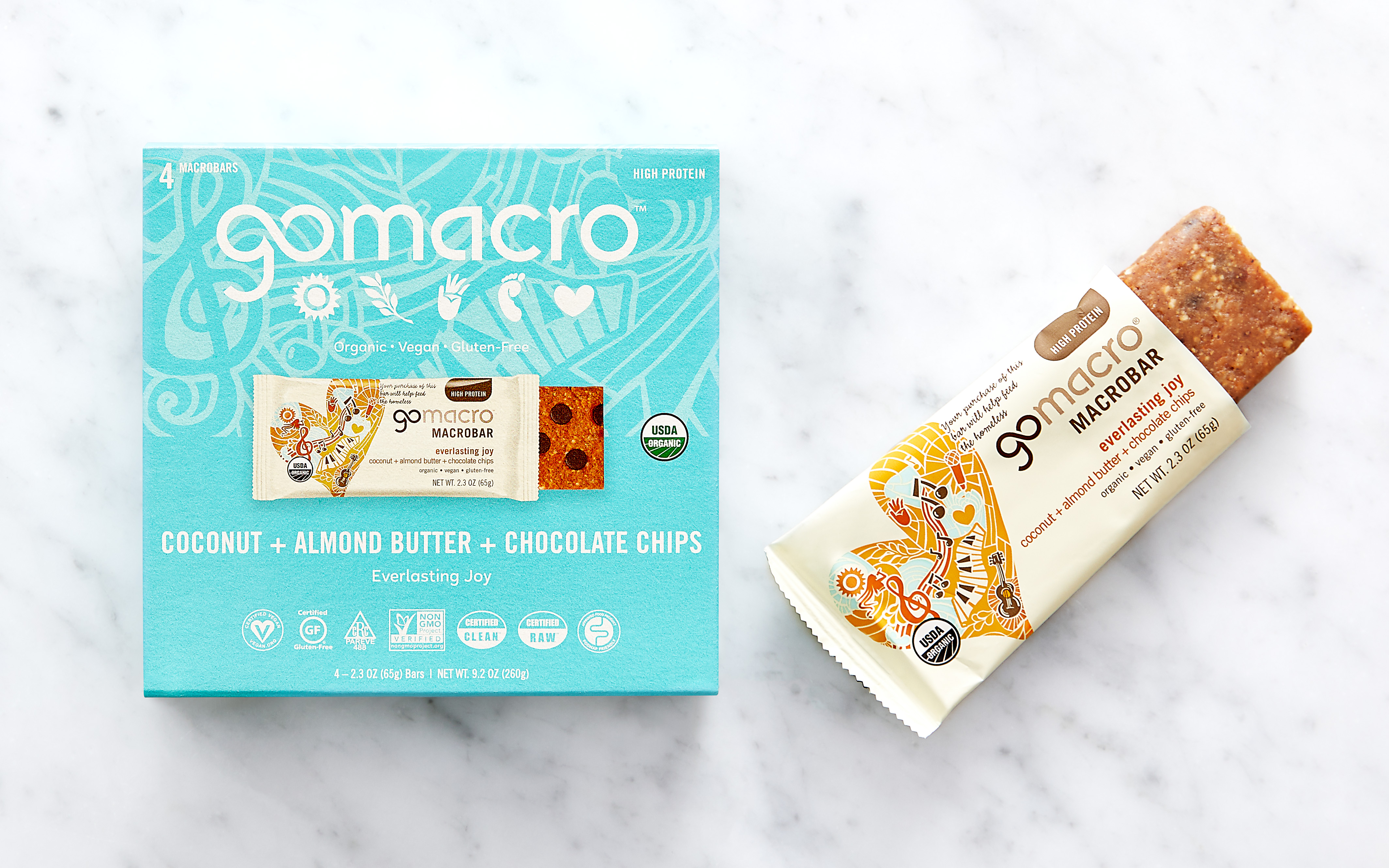 Coconut, Almond Butter & Chocolate Chips MacroBar Multipack 4 count