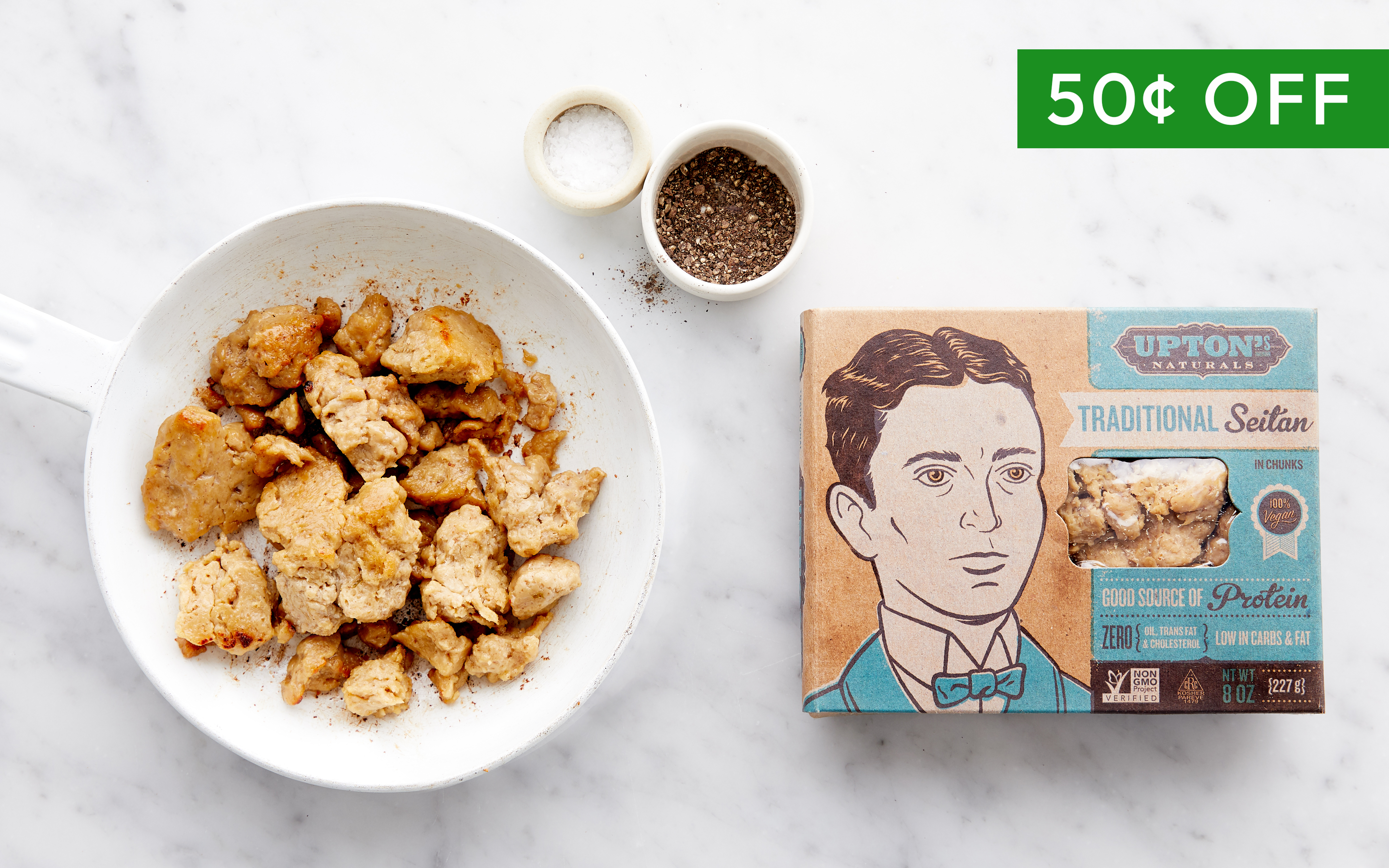 Traditional Seitan 8 oz Upton's Naturals Good Eggs