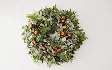 Wreath (Strawflower, Eucalyptus)