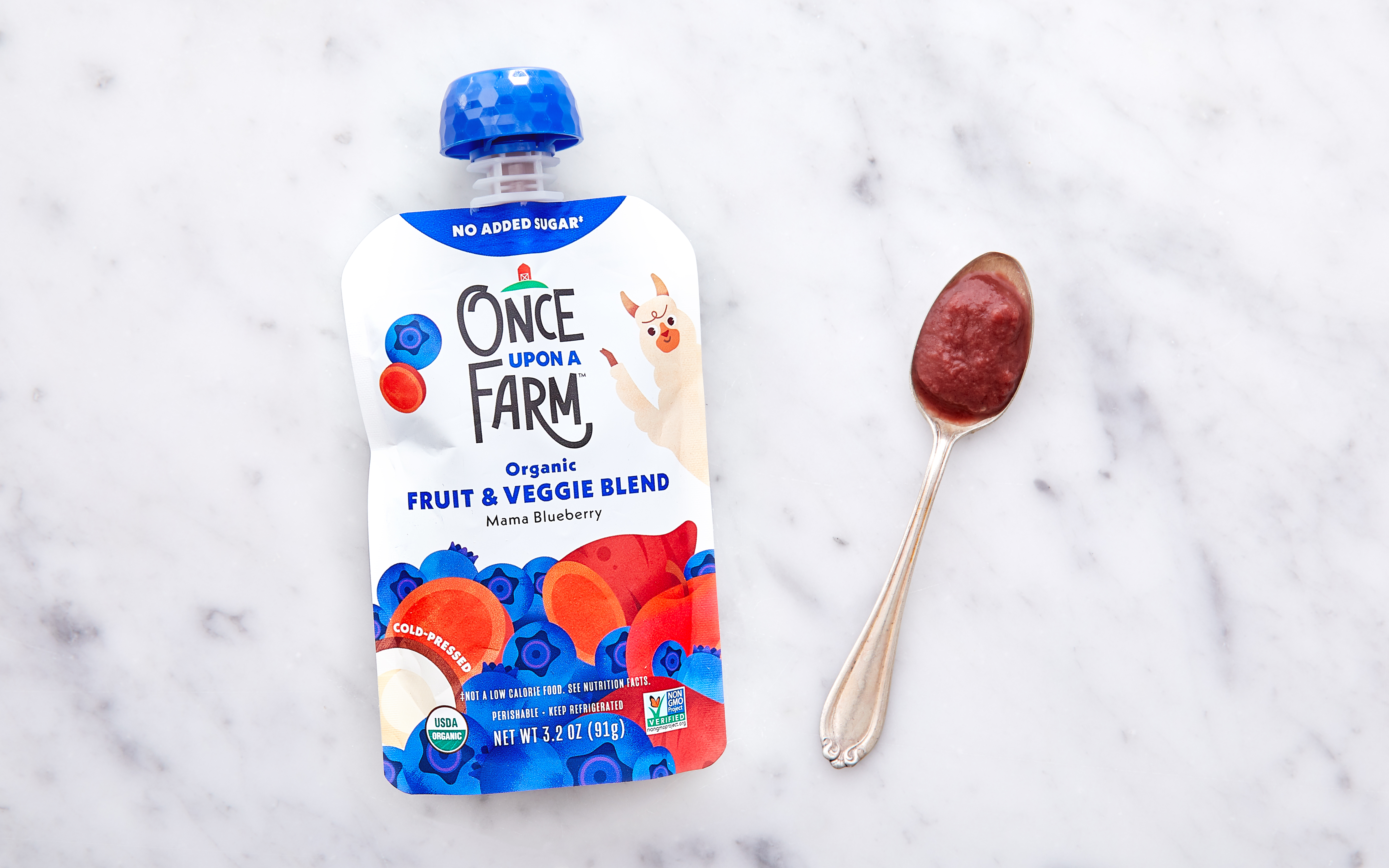 Organic Blueberry Coconut Oil Baby Food (7+ mos) 3.2 oz Once Upon a