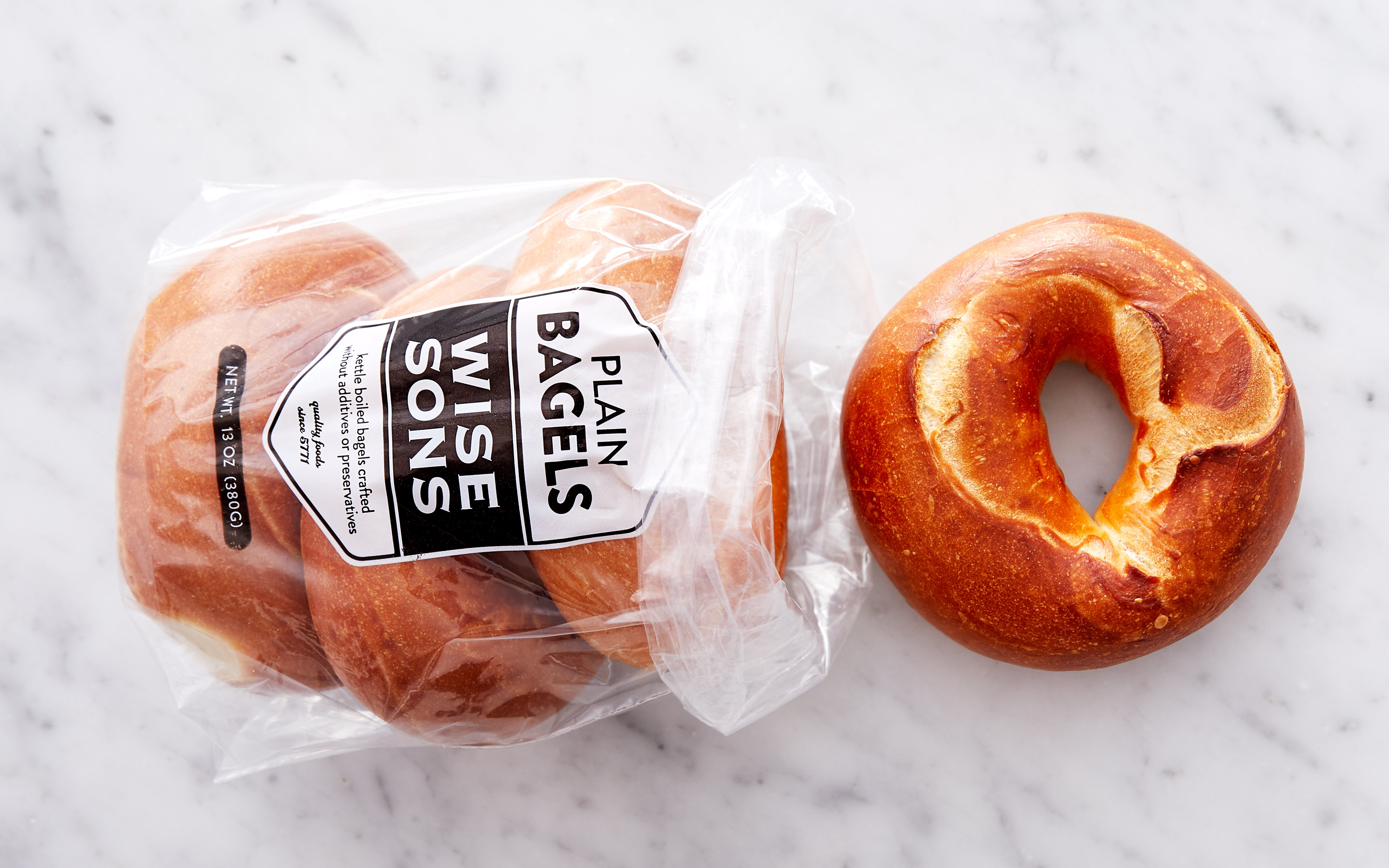 Plain Bagels 4 count Wise Sons Jewish Delicatessen Good Eggs