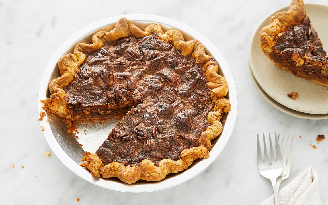 Bittersweet Chocolate Pecan Pie 10 inch Black Jet Baking Co. Good