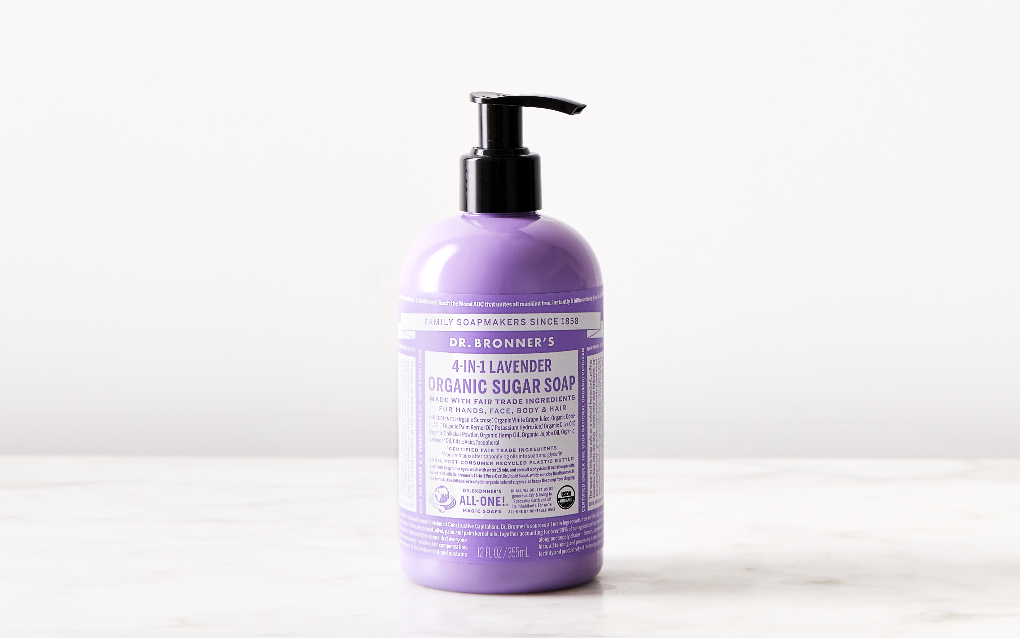 Lavender Organic Sugar Soap 12 oz Dr. Bronner's Good Eggs