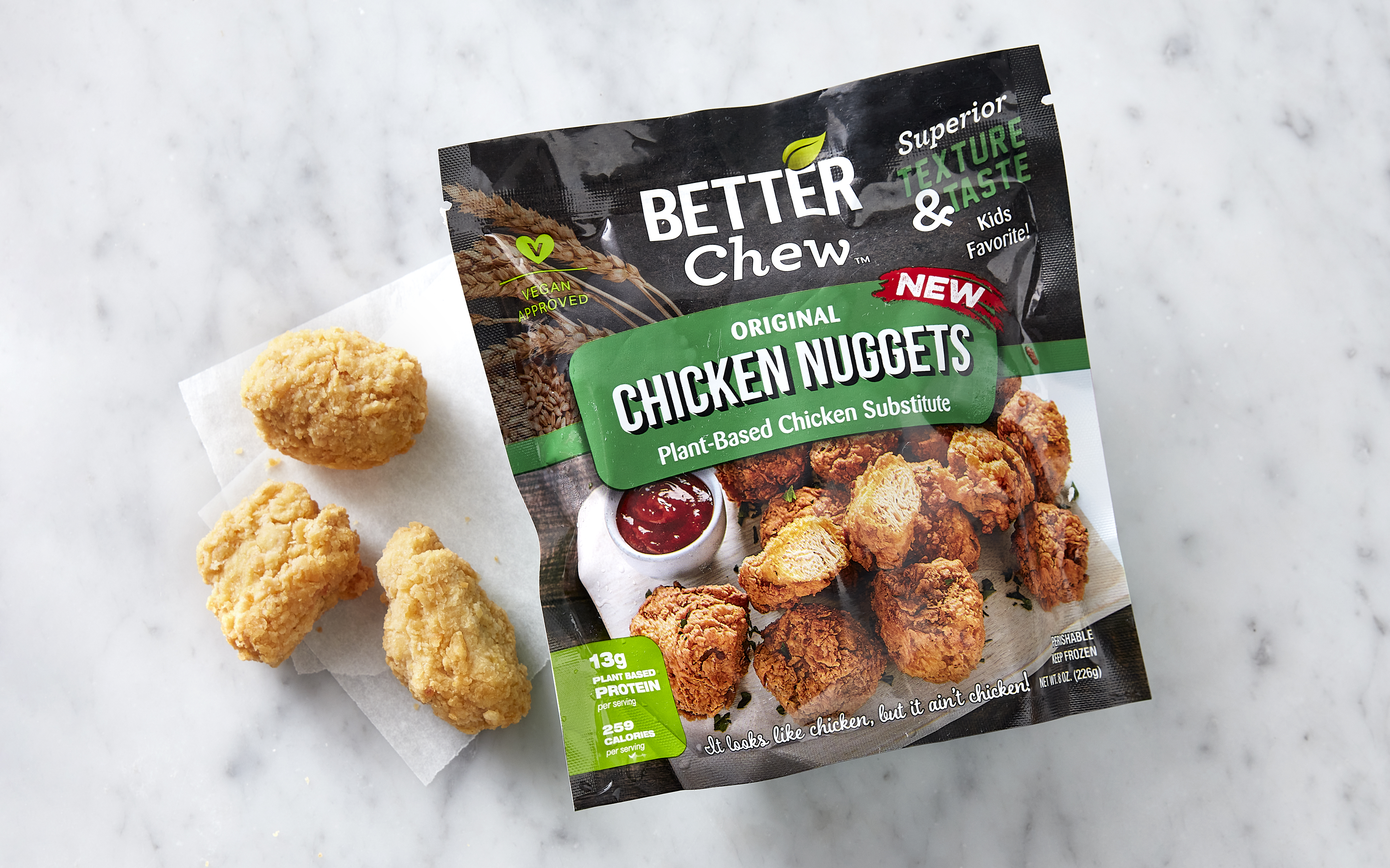 Vegan Original Chicken Nuggets | 8 oz | Better Chew | Good Eggs