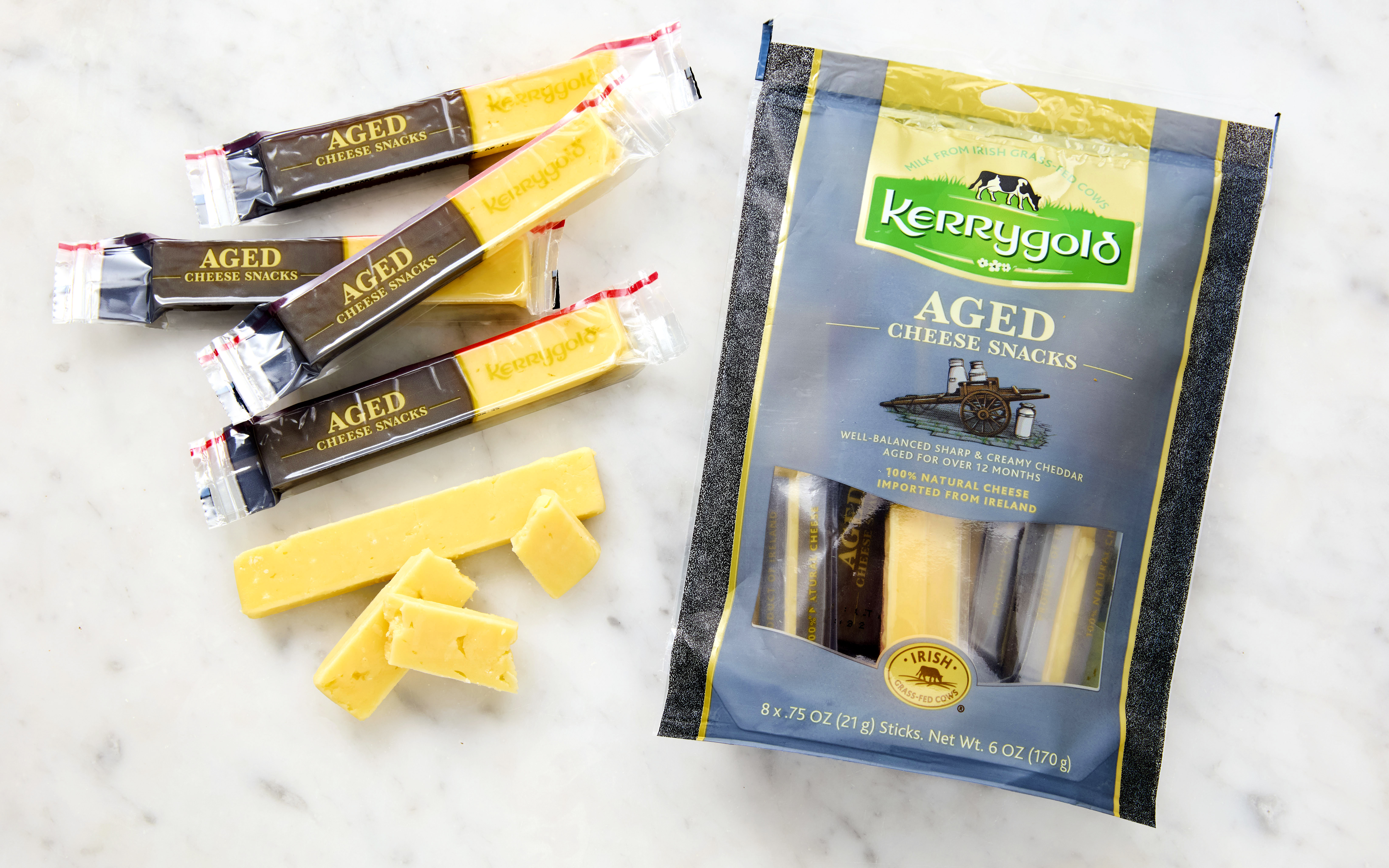 Aged Cheddar Cheese Snacks | 8 Oz | Kerrygold | Good Eggs