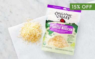 Organic Finely Shredded Mexican Cheese Blend