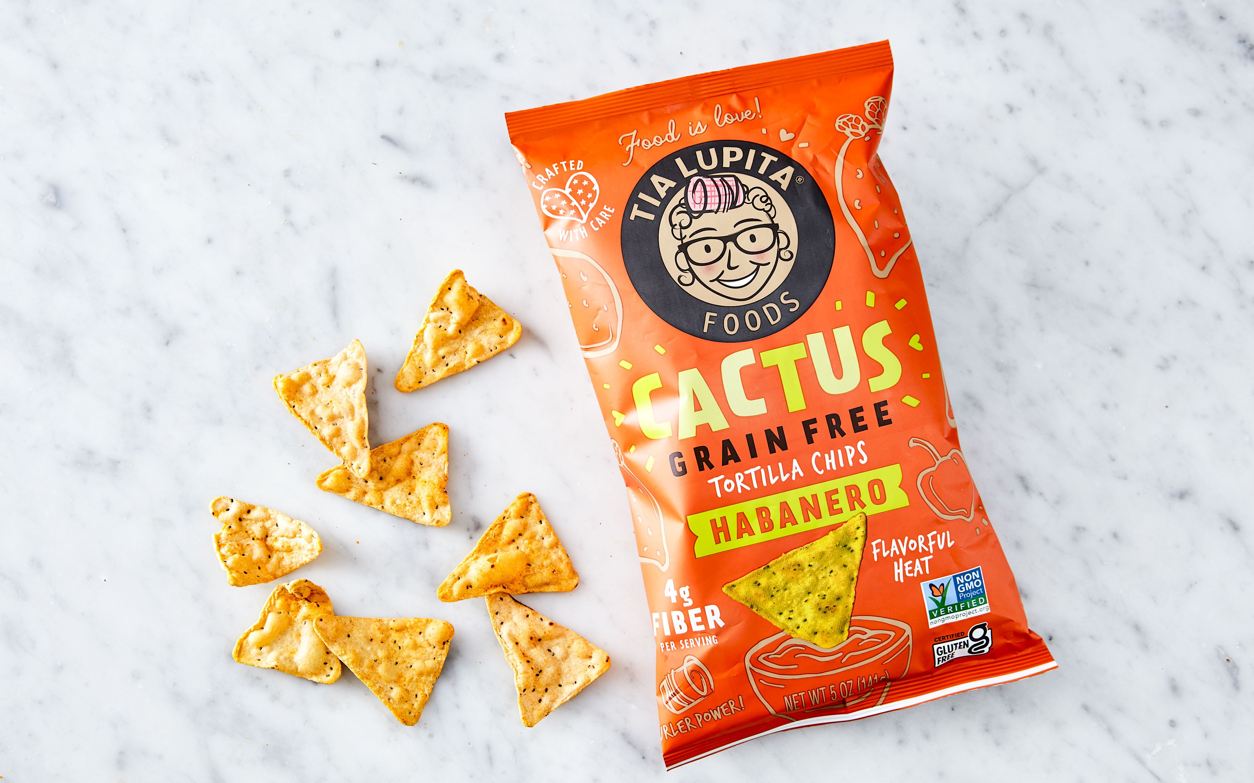 Grain-Free Habanero Cactus Tortilla Chips | 5 oz | Tia Lupita | Good Eggs