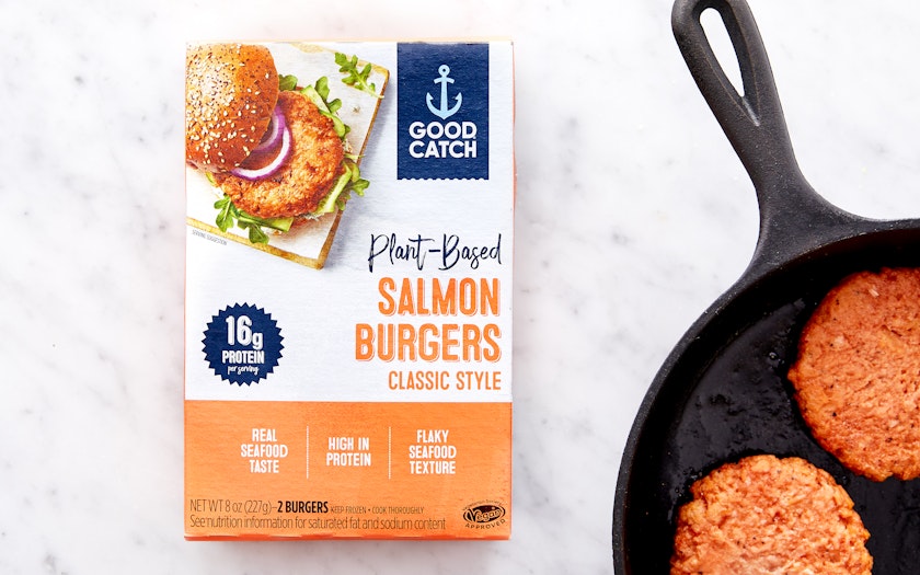 Plant-Based Salmon Burgers, 8 oz, Good Catch