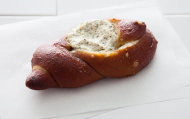 Herbed Goat Cheese Pretzel Knot