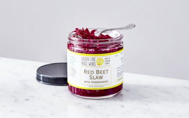 Red Beet Slaw with Horseradish 