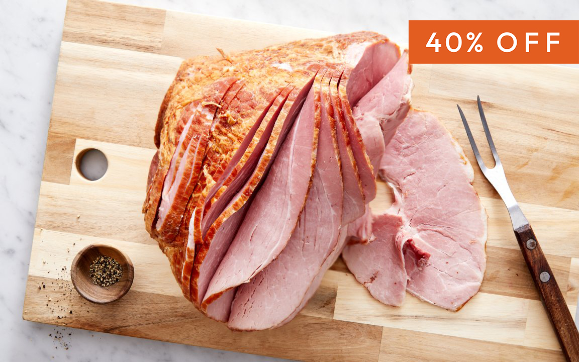 Honey Glazed Smoked Spiral Half Ham (Frozen) | 9.5 Lb | Berkwood Farms ...