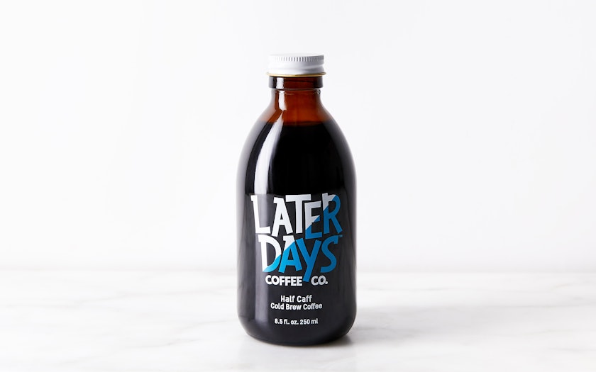 Cold brewed coffee with Half and Half