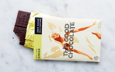 Zero Sugar 65% Ginger Dark Chocolate Bar