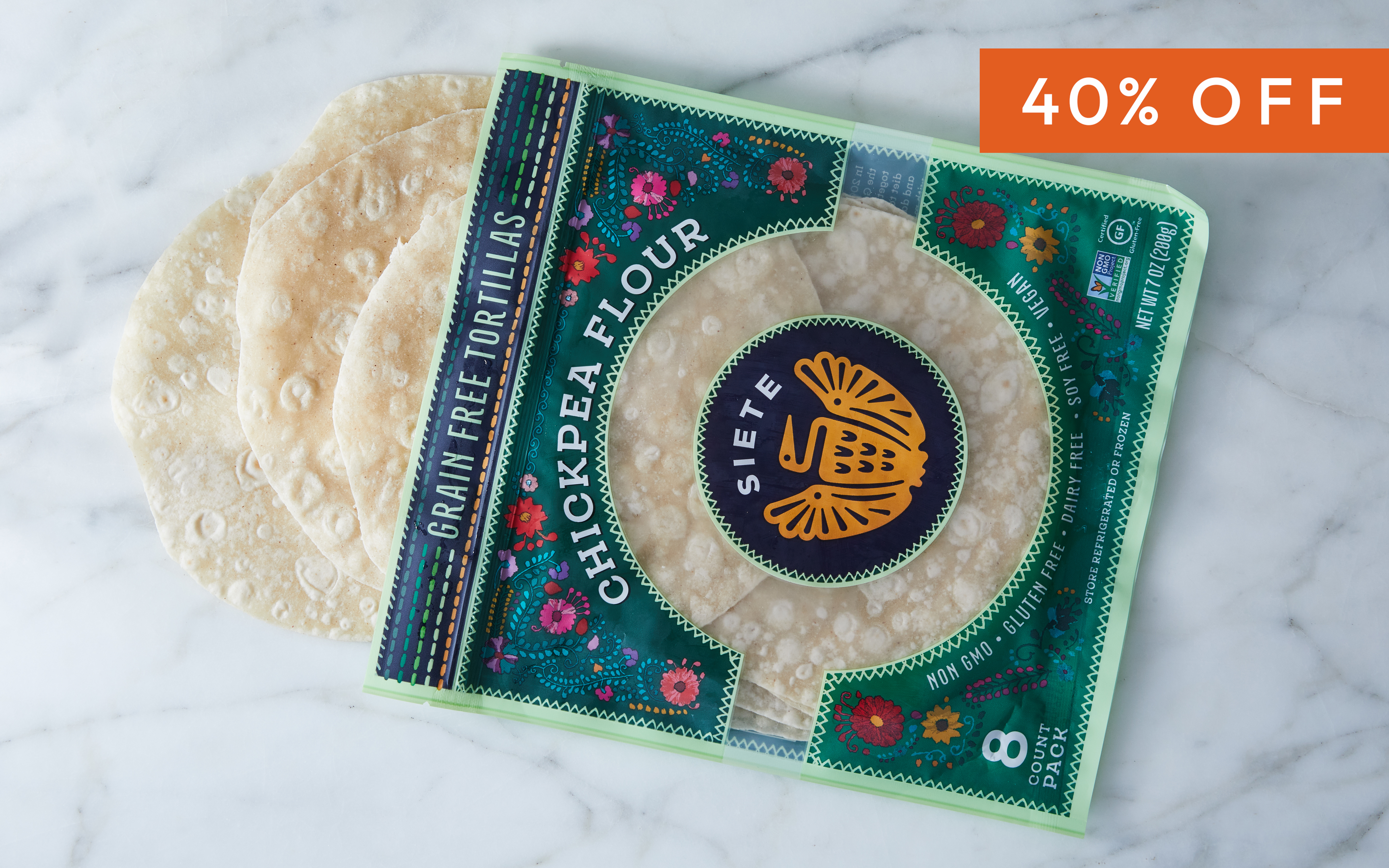 Chickpea Flour Tortillas 8 oz Siete Family Foods Good Eggs