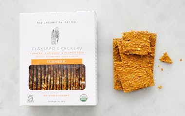 Organic Turmeric Flaxseed Crackers