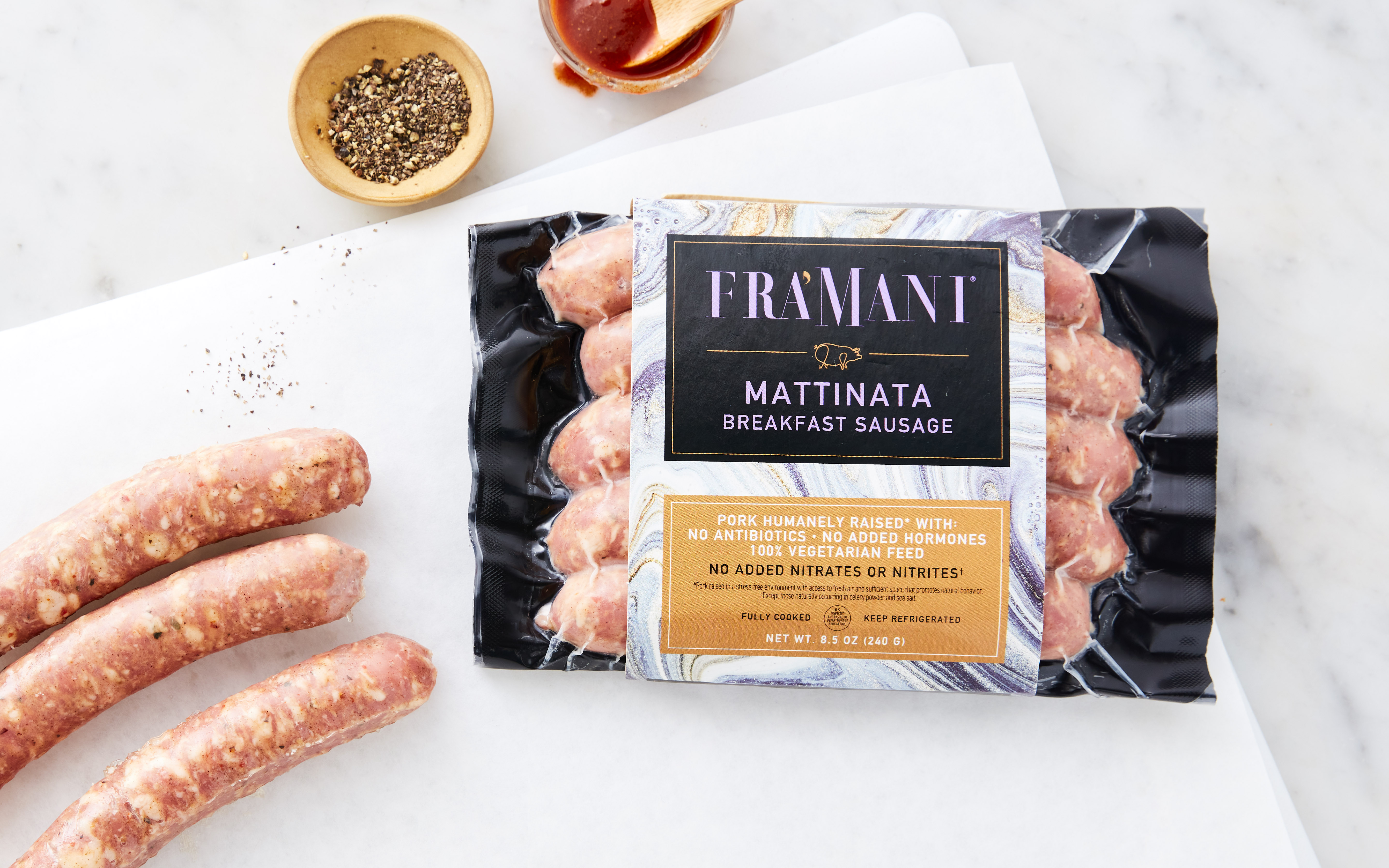 Mattinata Pork Breakfast Sausage 10 oz Fra' Mani Handcrafted Foods
