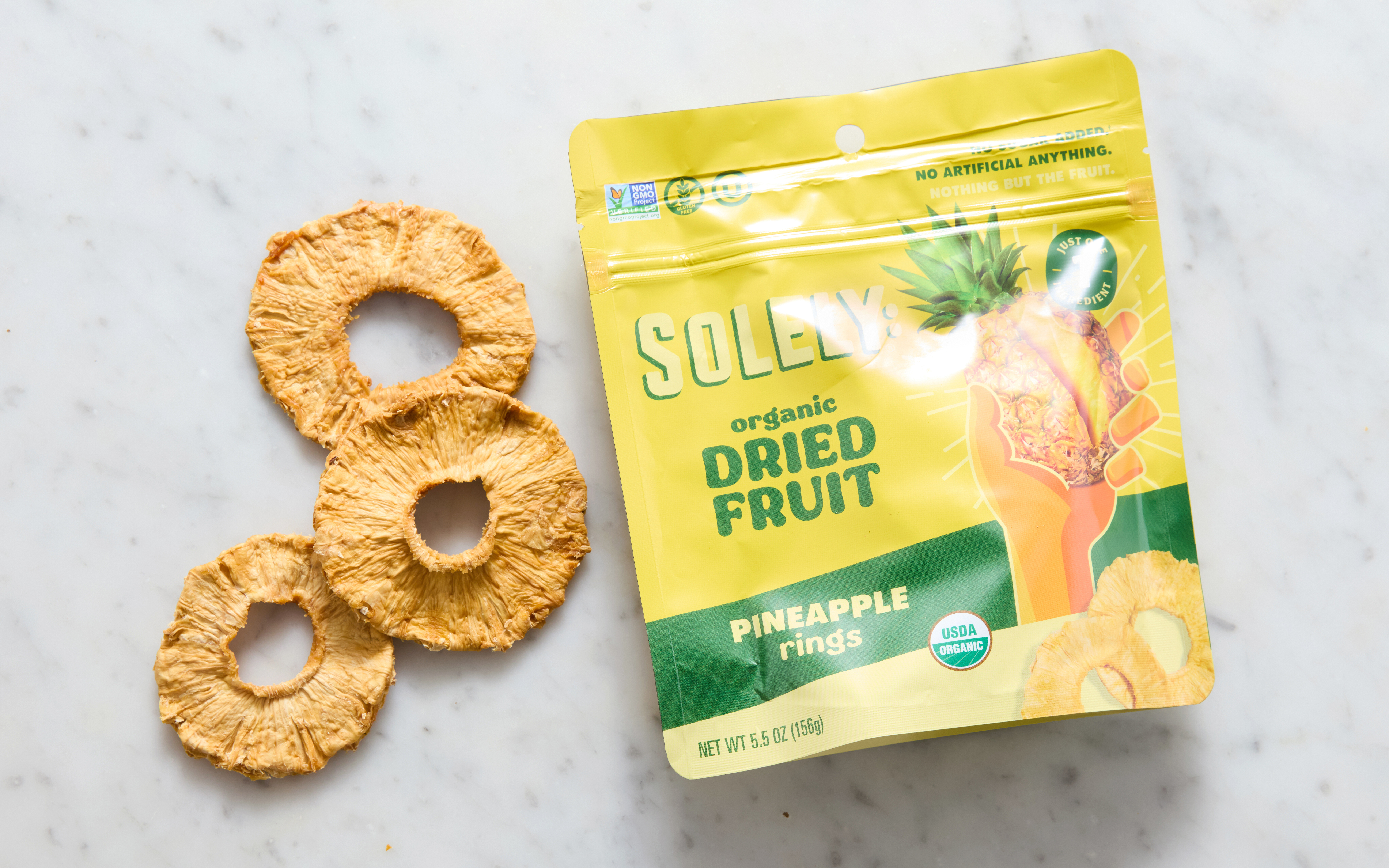 Organic Dried Pineapple Rings oz Solely Good Eggs