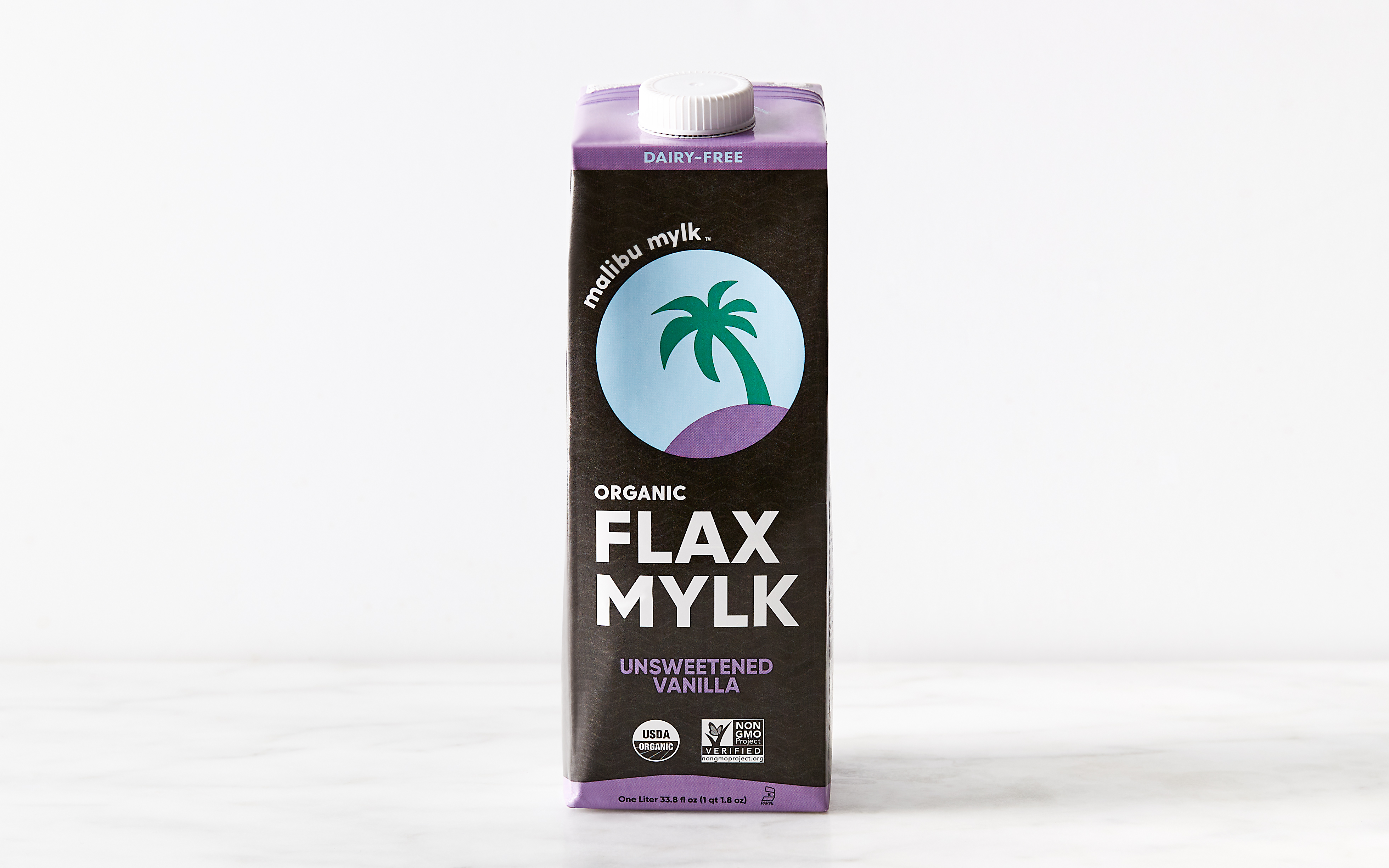 Organic Unsweetened Vanilla Flax Mylk 33.8 fl oz Malibu Mylk Good