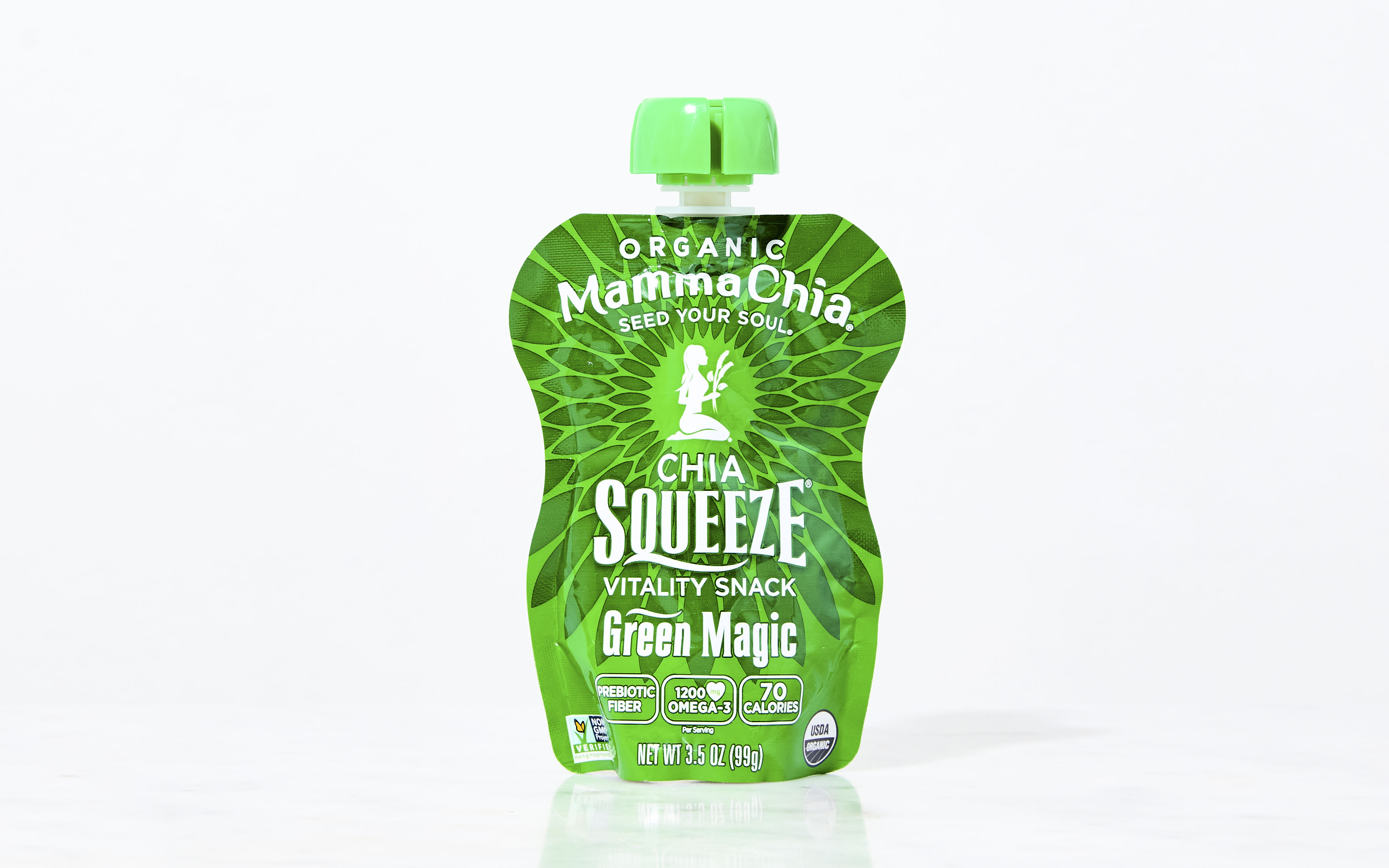 Green Magic Chia Squeeze | 3.5 oz | Mamma Chia | Good Eggs