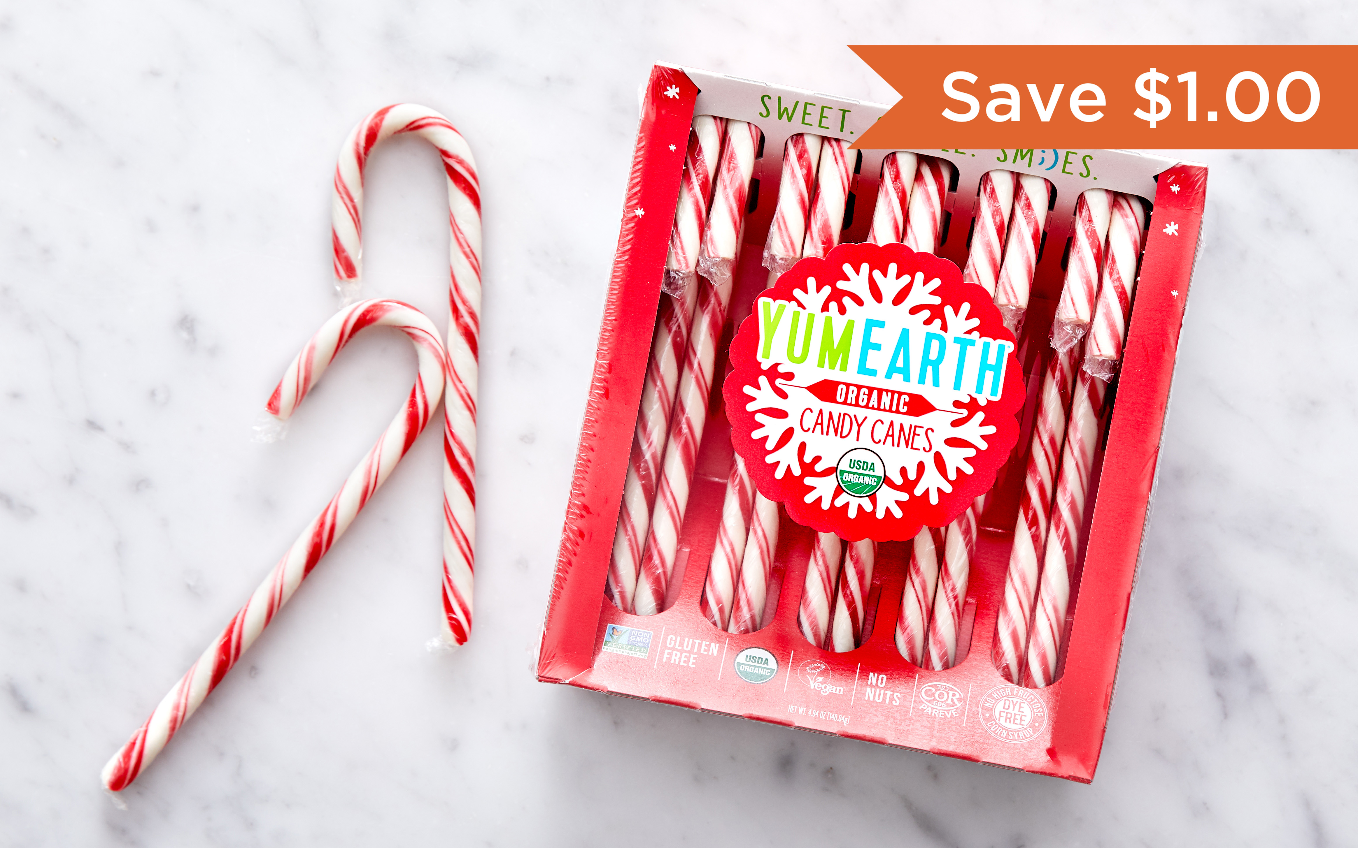 Organic Candy Canes YumEarth Good Eggs