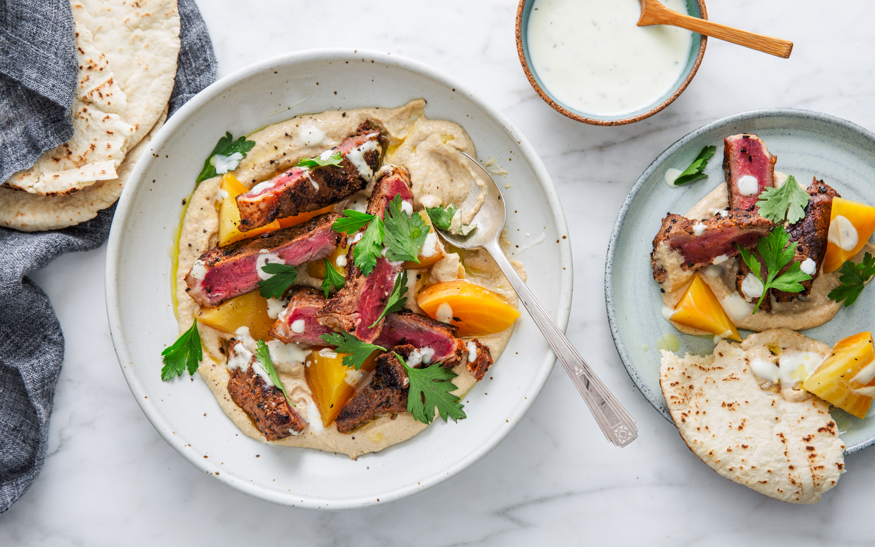 Lamb Kebabs with Hummus & Pita 3 servings Good Eggs Meal Kits