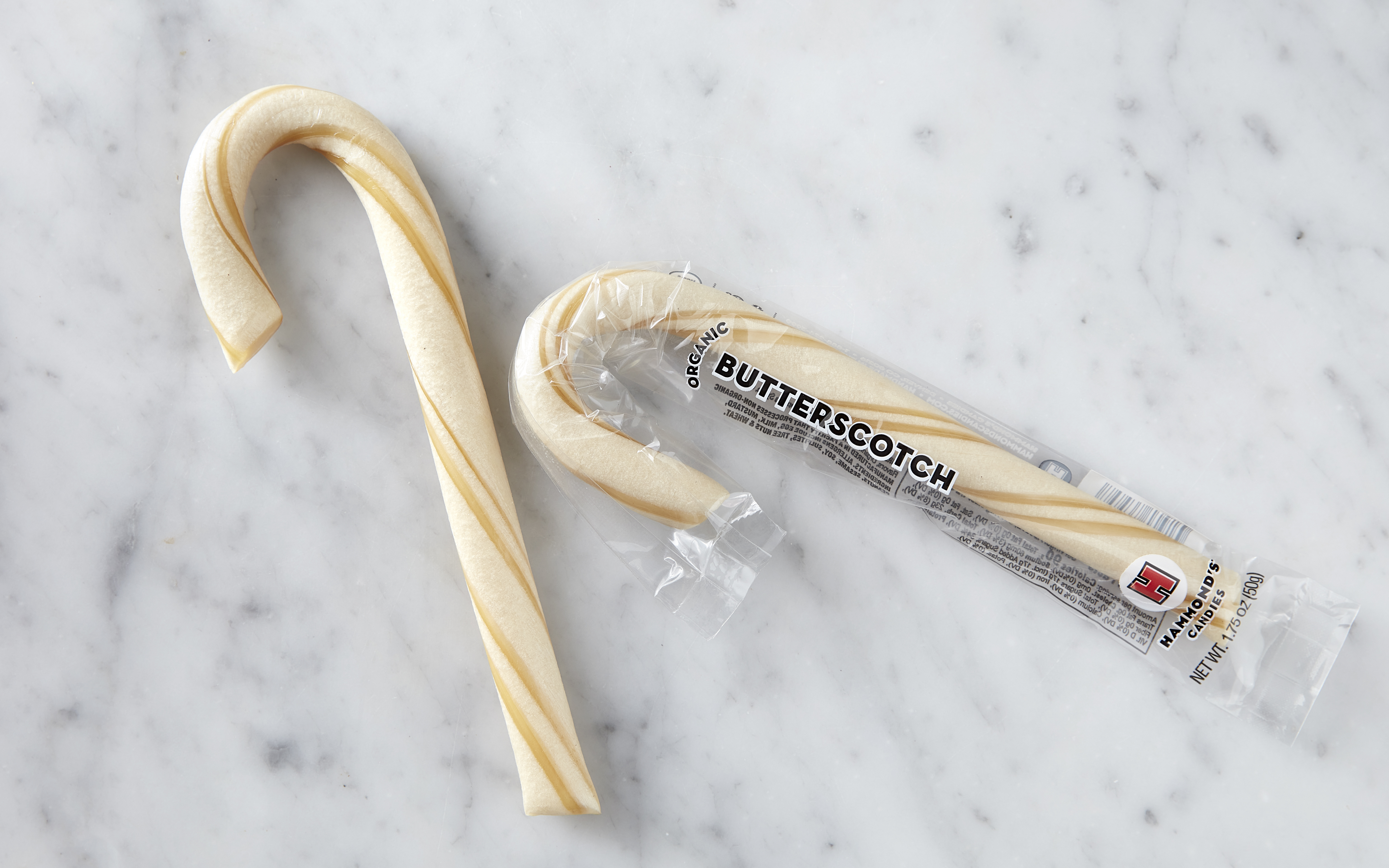 Organic Butterscotch Candy Cane 1 count Hammond's Good Eggs