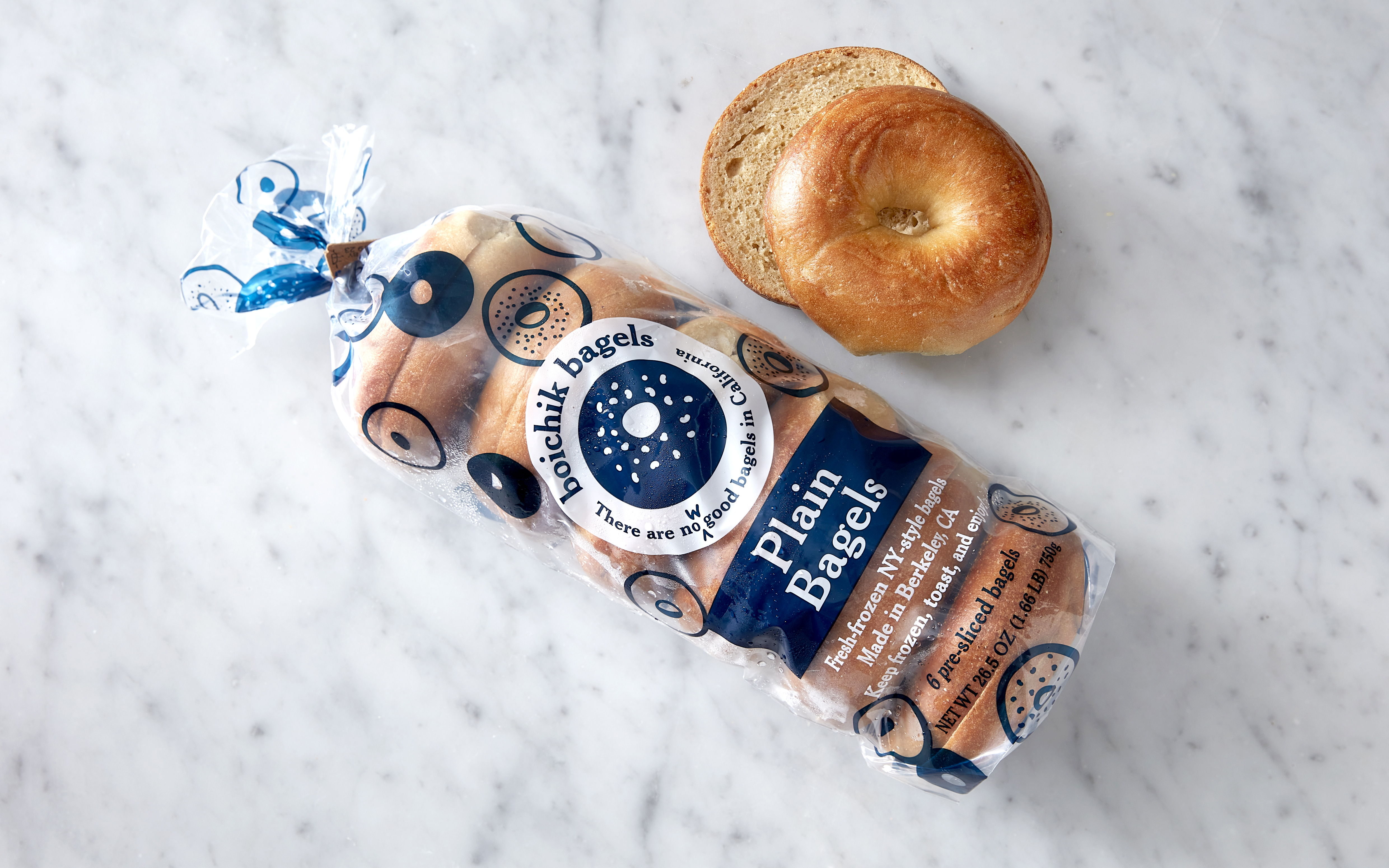 Plain Bagels 6 count Boichik Bagels Good Eggs